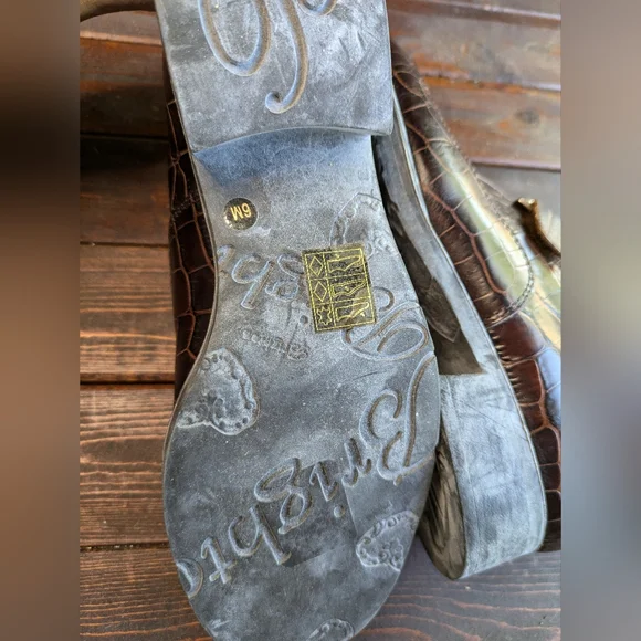 Vintage Brighton Kismet Brown Leather Ankle Boots Bootie Shoe Size 6 Buckle - Picture 6 of 10